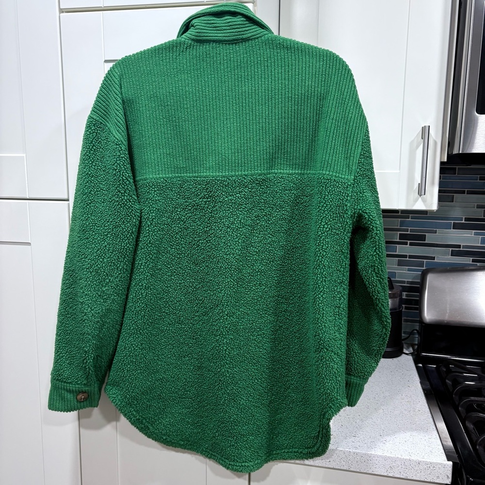 For The Republic teddy fleece drop shoulder over shirt jacket - Picture 3 of 5